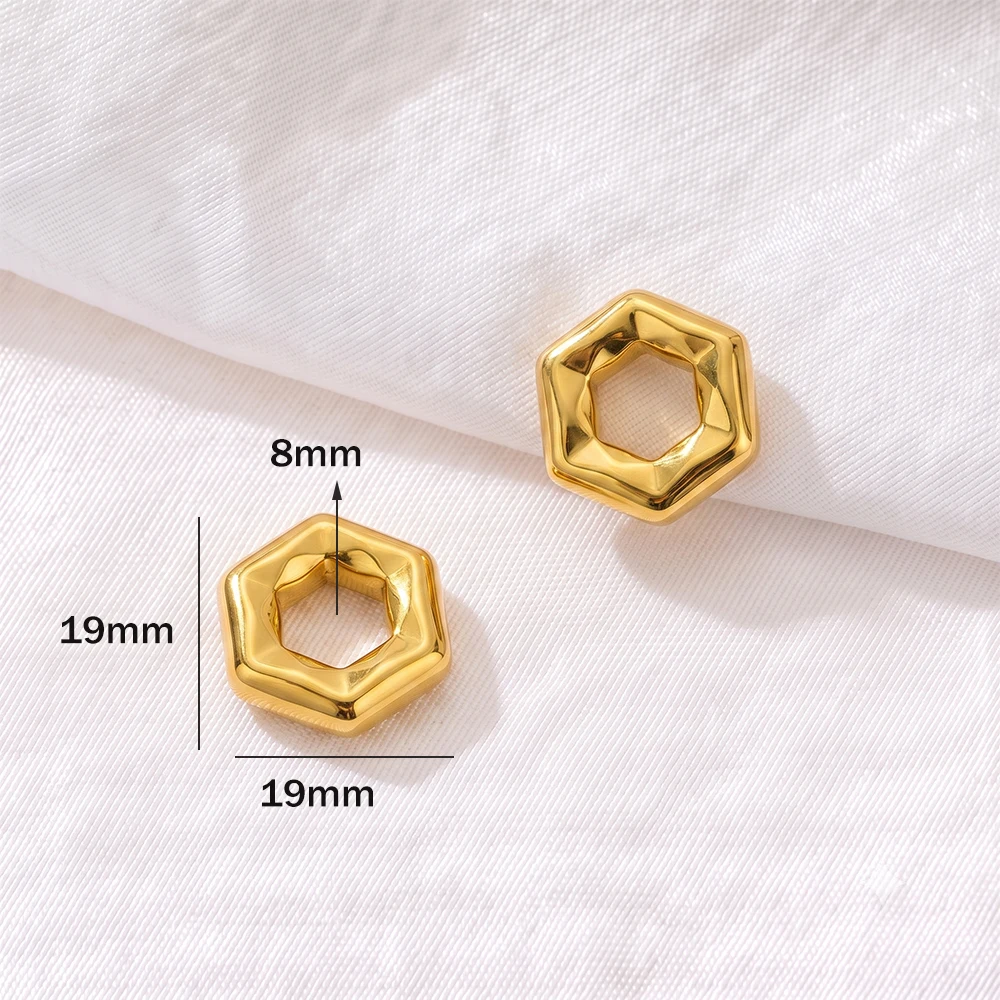 5 Stück Edelstahl-Perlen mit großem Loch, 8 mm Lochdurchmesser, Schmuck-Abstandshalter, Trenner für DIY-Armband-Schmuckherstellungsmaterialien – Detail 1