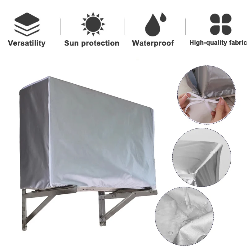 

Heavy Duty AC Cover Outdoor Waterproof Dustproof Air Conditioner Protector with UV Resistant Material for Long Lasting Use