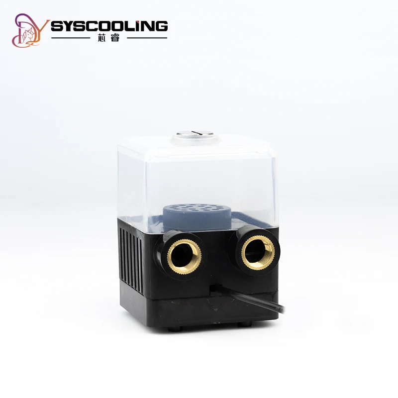 

Компьютерный насос водяного охлаждения Syscooling SC-400T с частотой расхода резервуара для воды 360 л/ч, постоянный ток 12 В, тихий насос с резервуаром для воды