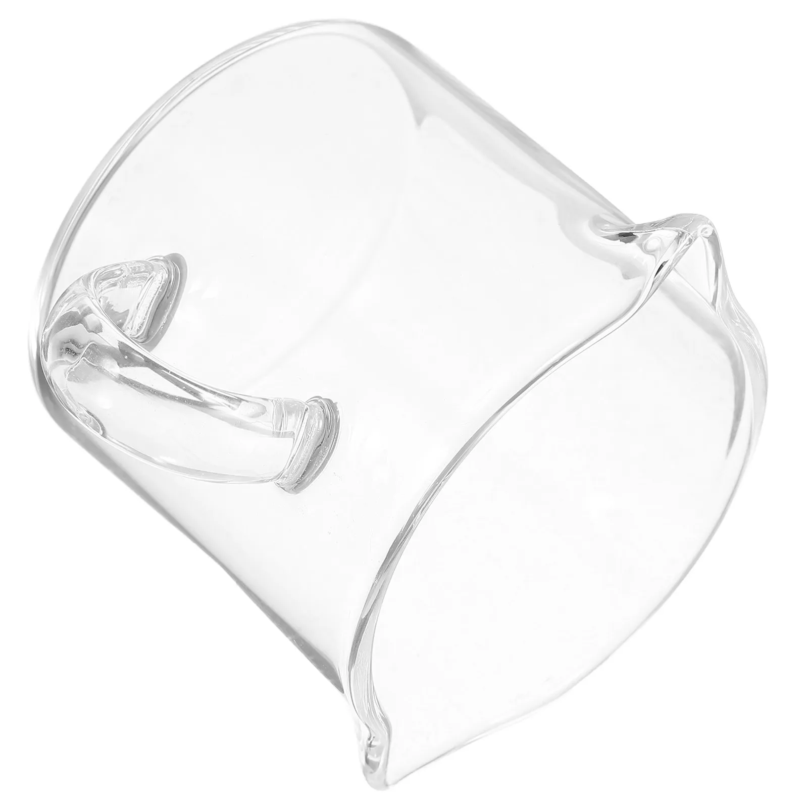 

Thickened Glass Spout Coffee Pitcher for Espresso Milk Frothing Smooth Pouring Countertop Clean Stylish Modern Kitchen