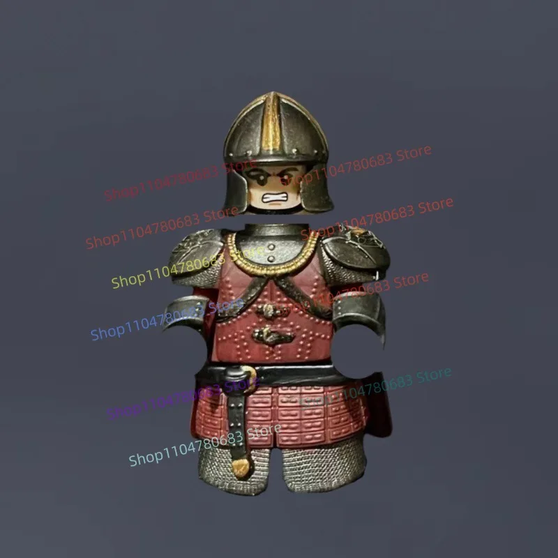 

MOC Building Blocks Mini Figure, Medieval Red Robe Knight Assembly Model, Cartoon Ornament, Collectible Action Figure, Gift Toy