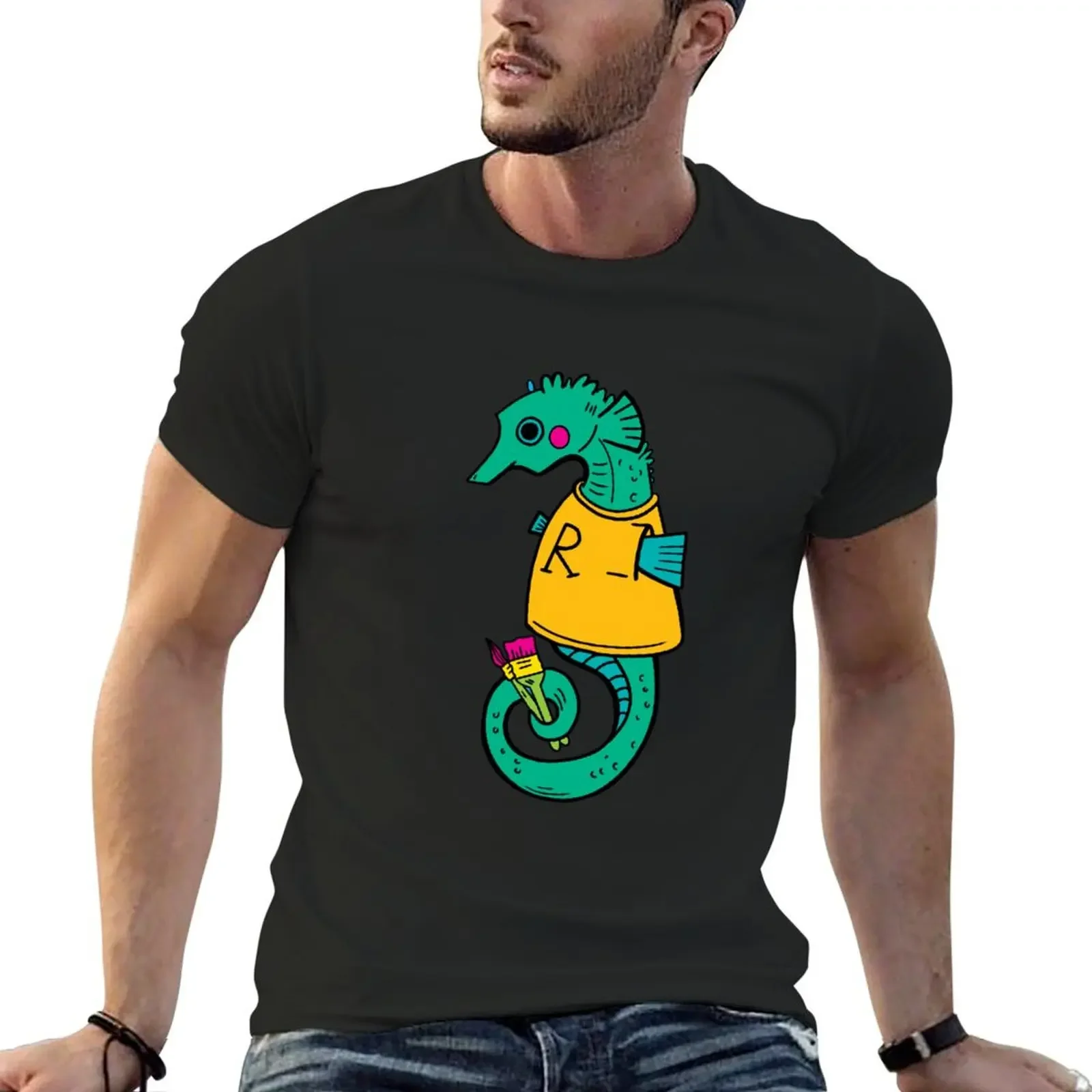 Ringling Seahorse T-Shirt plus size clothes animal prinfor boys designer t shirt men