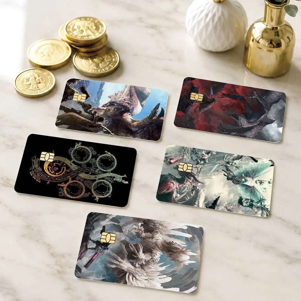 G-Game M-Monster Hunter Credit Card HD Stickers Small Chip Waterproof Sticker Game Card Decal Gift