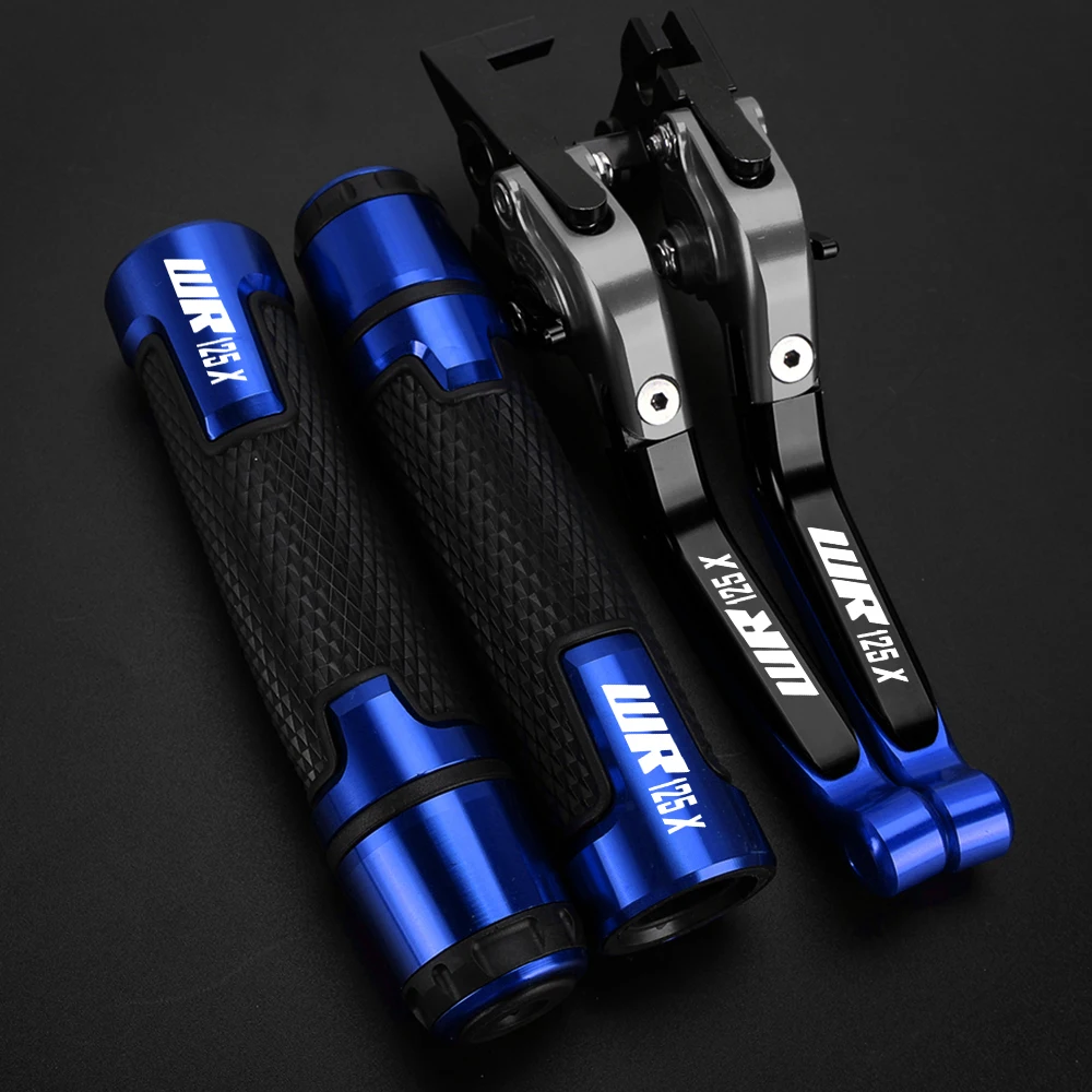 

Motorcycle Accessories Adjustable Brake Clutch Levers Handlebar grips ends FOR YAMAHA Wr125X WR 125X 2012-2016 2015 2014 2013