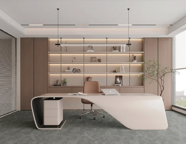 

Современный роскошный L-образный стол для руководителя, мебель для кабинета директора, элитная офисная мебель