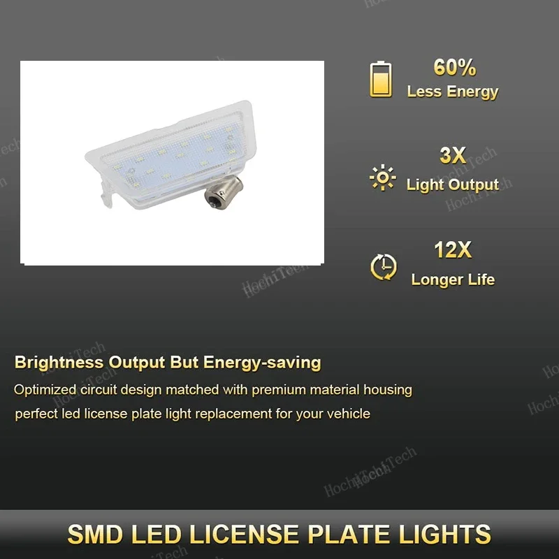 لأوبل أسترا G فوكسهول أسترا G MK4 1998-2004 12 فولت LED رقم لوحة ترخيص ضوء مصابيح الأبيض Led CANBUS أضواء لوحة ترخيص