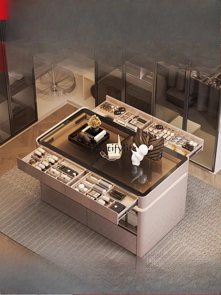 

LJYLight Luxury Floor Jewelry Cabinet Modern Display Cabinet