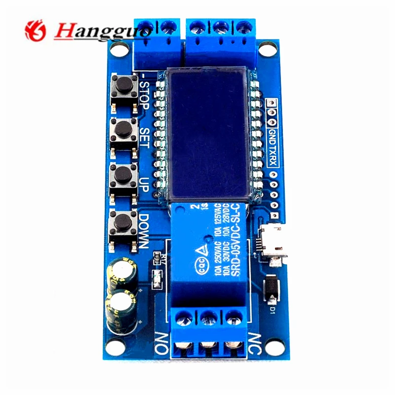 1PCS/Lot Original XY-LJ02 6-30V Micro USB Digital LCD Display Time Delay Relay Module Control Timer Switch Trigger Cycle Module