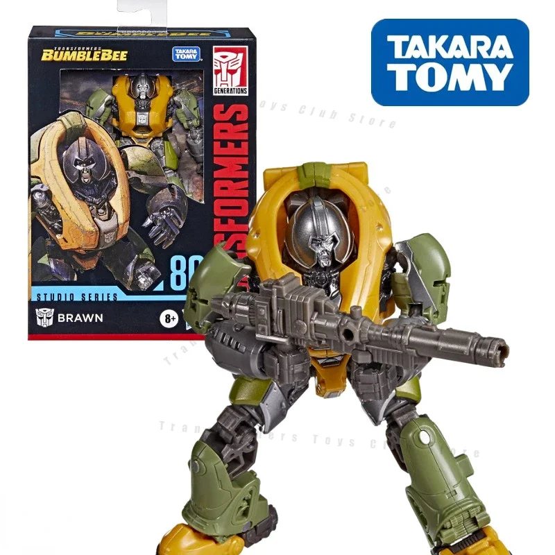 In Stock Transformers Bumblebee Movie Decepticons Cybertronian Form Brawn SS80 Takara Tomy Action Figures Collection Hobby