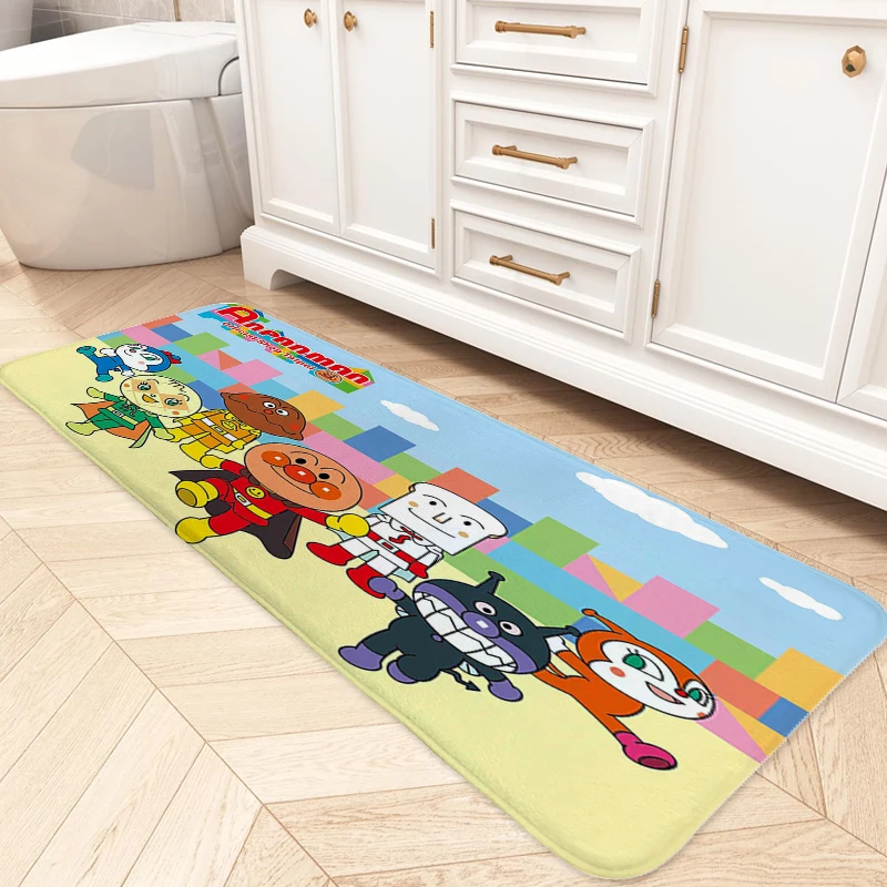 Door Mat D-Anpanmans Living Room Bathroom Rug Entrance Door Doormat Carpet for Kitchen Interior Home Decor Items Slip-resistant