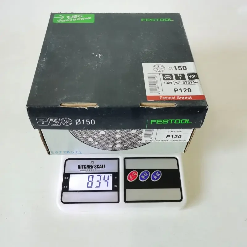FESTOOL 6 بوصة 48 حفرة الصنفرة 150 مللي متر جولة يتدفقون الجافة الأرض الصنفرة طلاء السيارات خالية من الغبار الرملي القرص جلخ