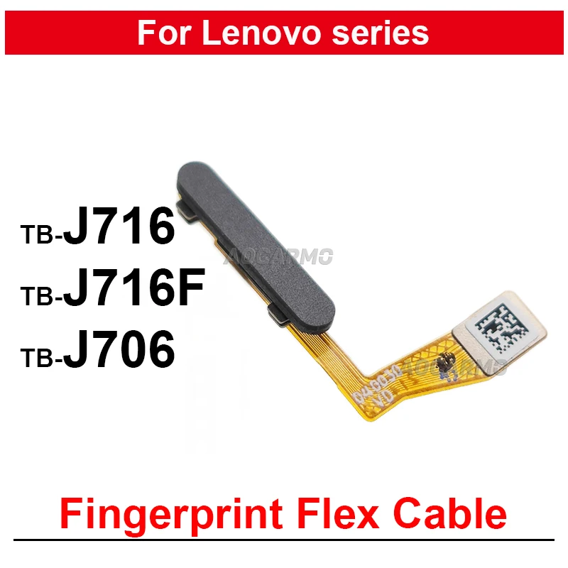 For Lenovo TB-J716F J716 Fingerprint Sensor Touch ID Home Button Power Flex Cable Replacement Parts