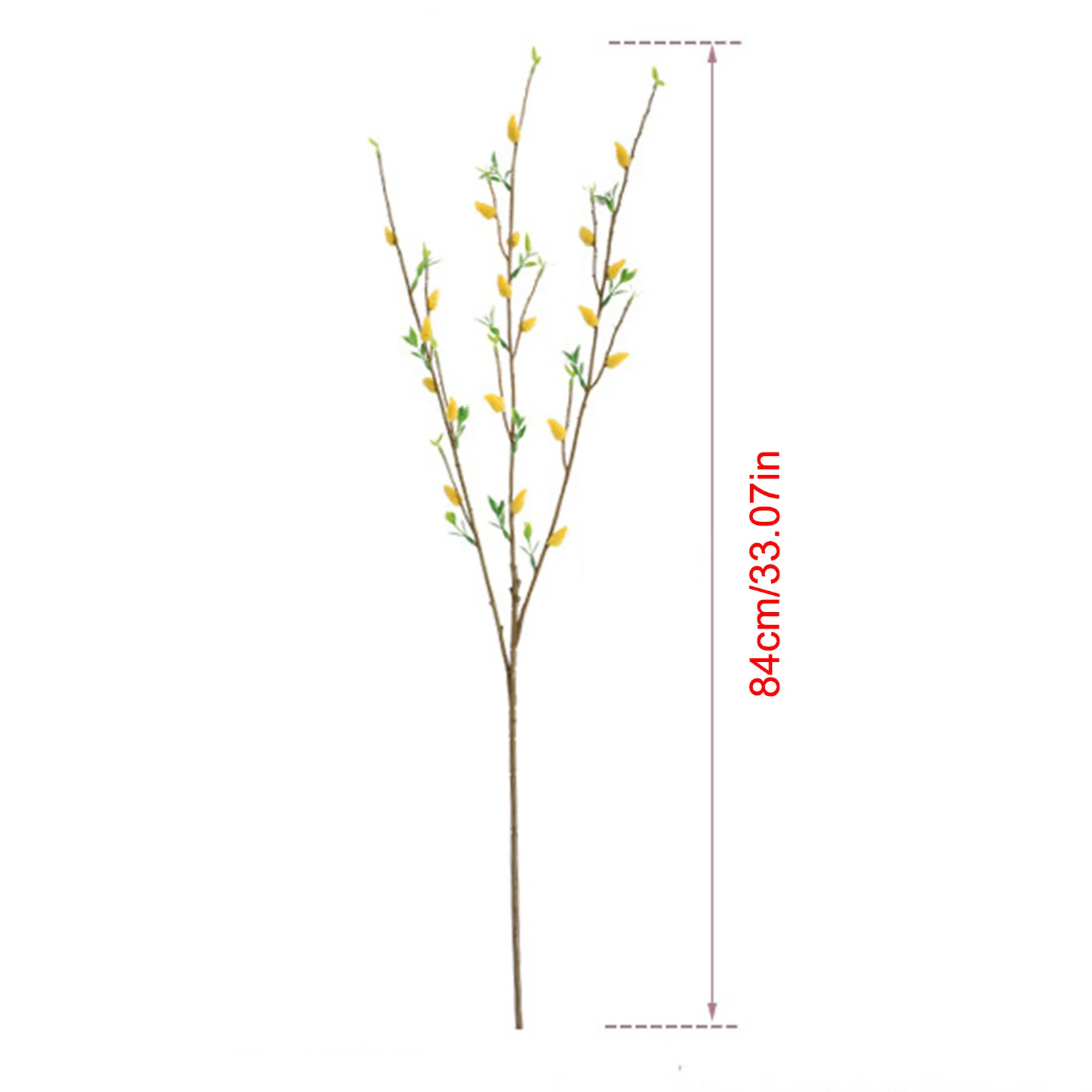 Artificial Silver Willow Fruit Office Home Decoration 3-prong Indoor  Outdoor Imitation Flowers And Plants Fake Plant