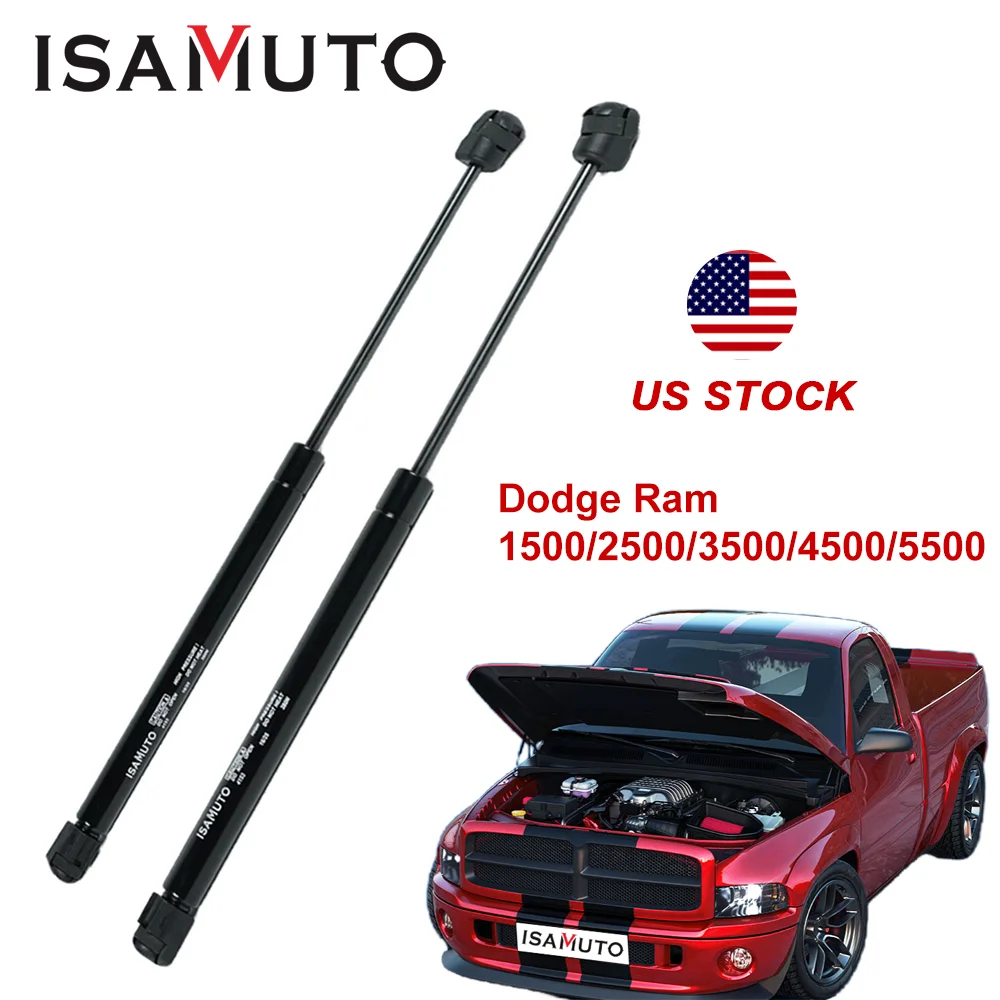 

2PCS Front Hood Struts for Dodge Ram 2002-2010, 4364 Shocks Lift Support Fit 2002-2008 Dodge Ram 1500, 2002-2010 Ram 2500/3500