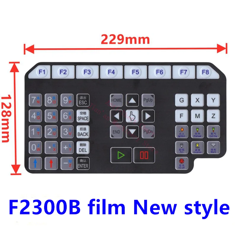 The New English Version Button Film F2100B F2300B SF-2100C Keyboard Display Screen Control System FangLing LCD CNC Controller