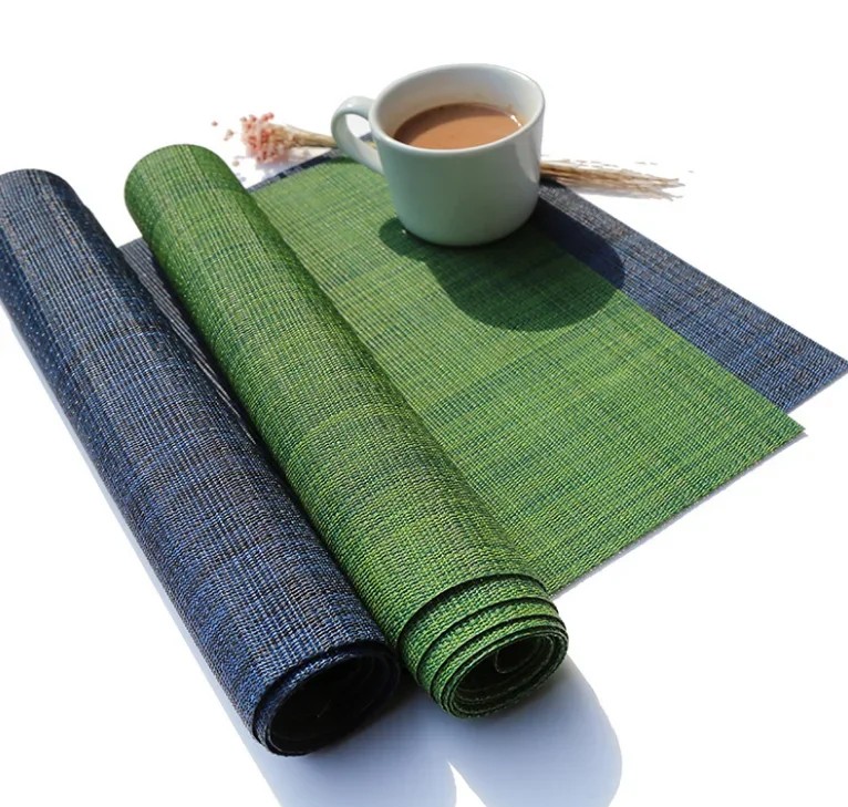 Alfombrilla impermeable para mesa, accesorio textil el hogar, PVC sólido, Hotel, restaurante, decoración, LF825