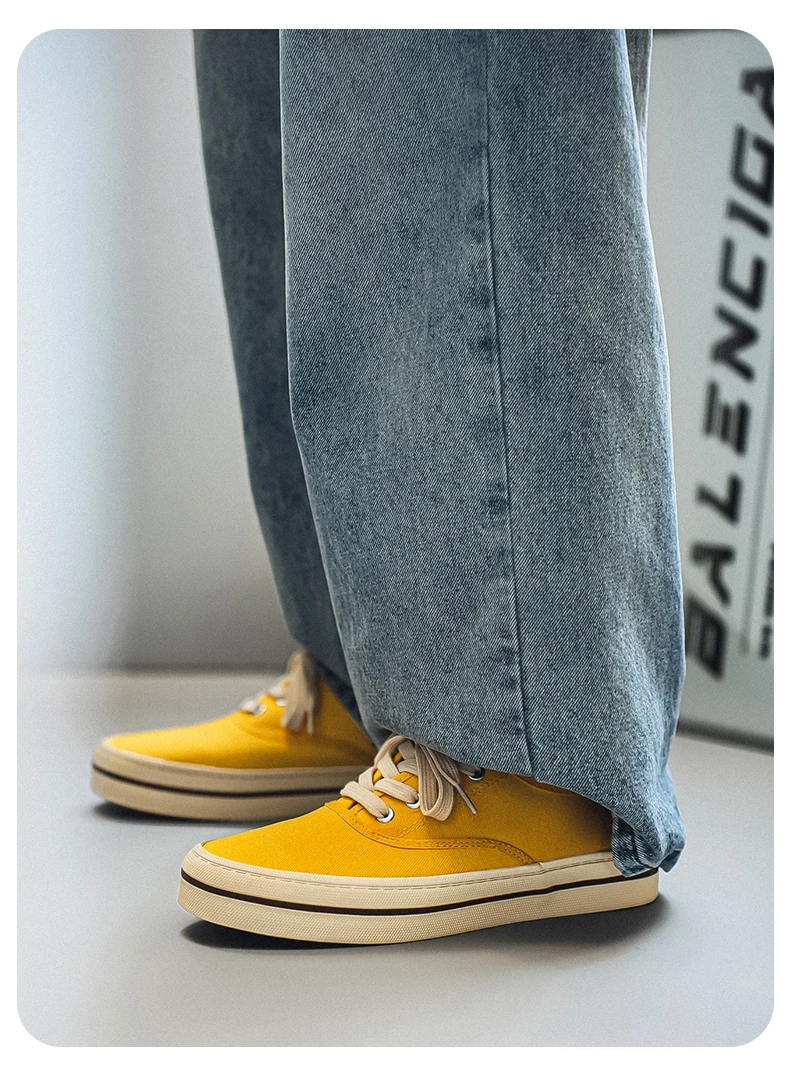 Sommer-Herren-Segeltuchschuhe, bequeme, atmungsaktive, lässige Turnschuhe, modische, niedrig geschnittene Designer-Schuhe für Herren, Vulkanisationsschuhe – Detail 24