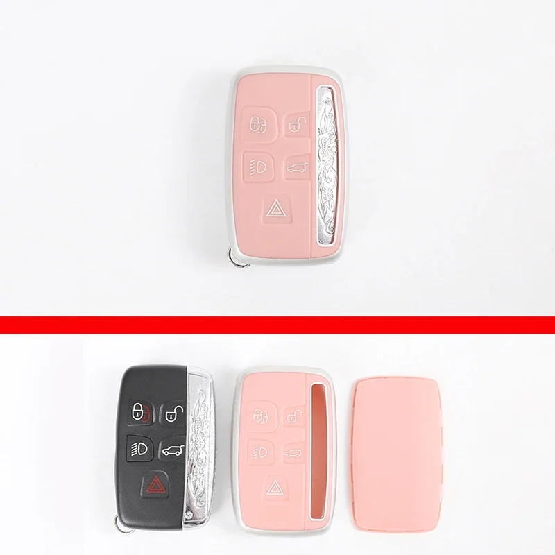 For Land Rover Range Rover Sport Evoque Velar Vogue Discovery 4 Freelander 2 for Jaguar TPU Car Key Fob Case Cover Protector