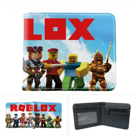 Game Roblox Cartoon Peripheral Wallet Anime Print Card Bag Zero Wallet Student Fashion Birthday Gifts