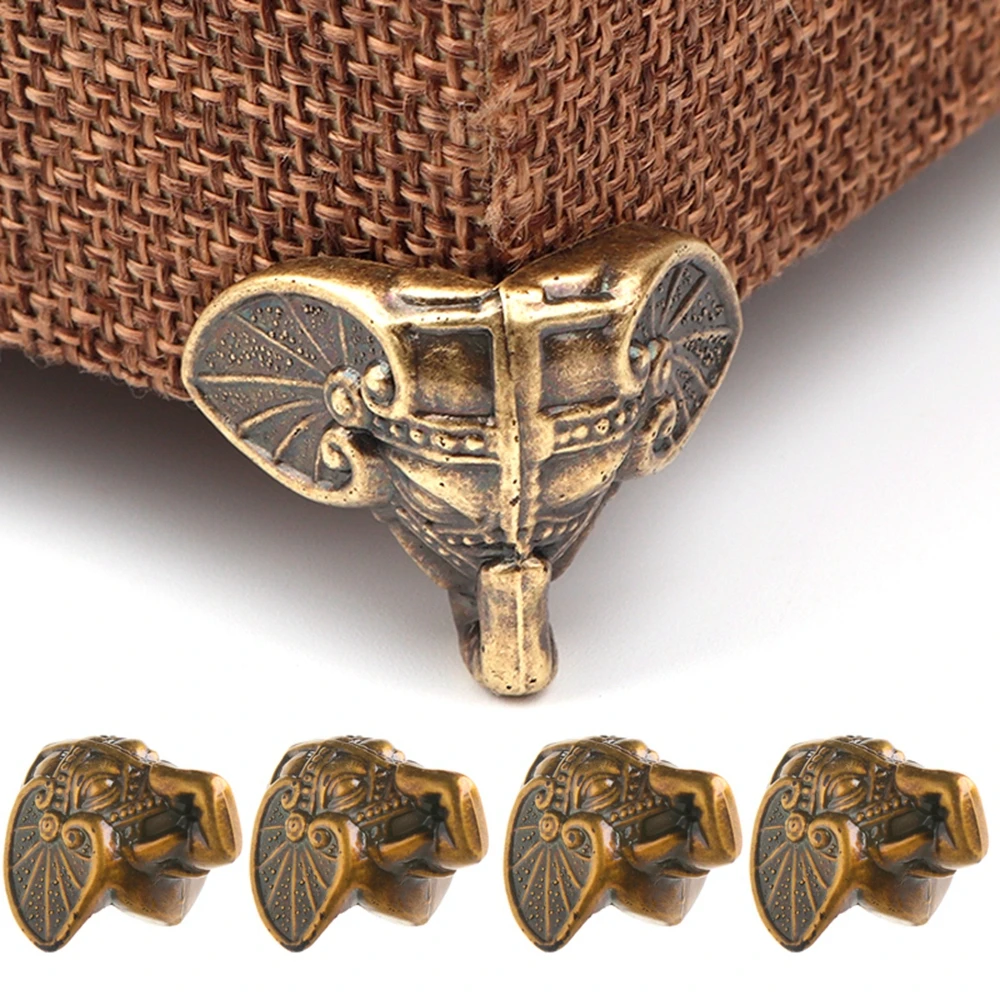 Table Leg Box Feet for Cabinets Hardware Decoration Wood Case Legs Corner Brackets Jewelry Box Feet Furniture Corner Protector