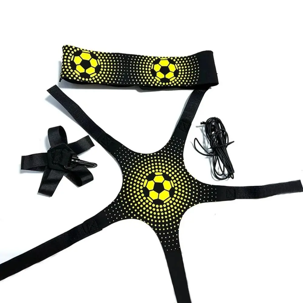 Elastic Belt Soccer Ball Juggle Bags Kicking Durable Soccer Trainer Belt Portable Adjustable Football Kick Trainer Team Sports