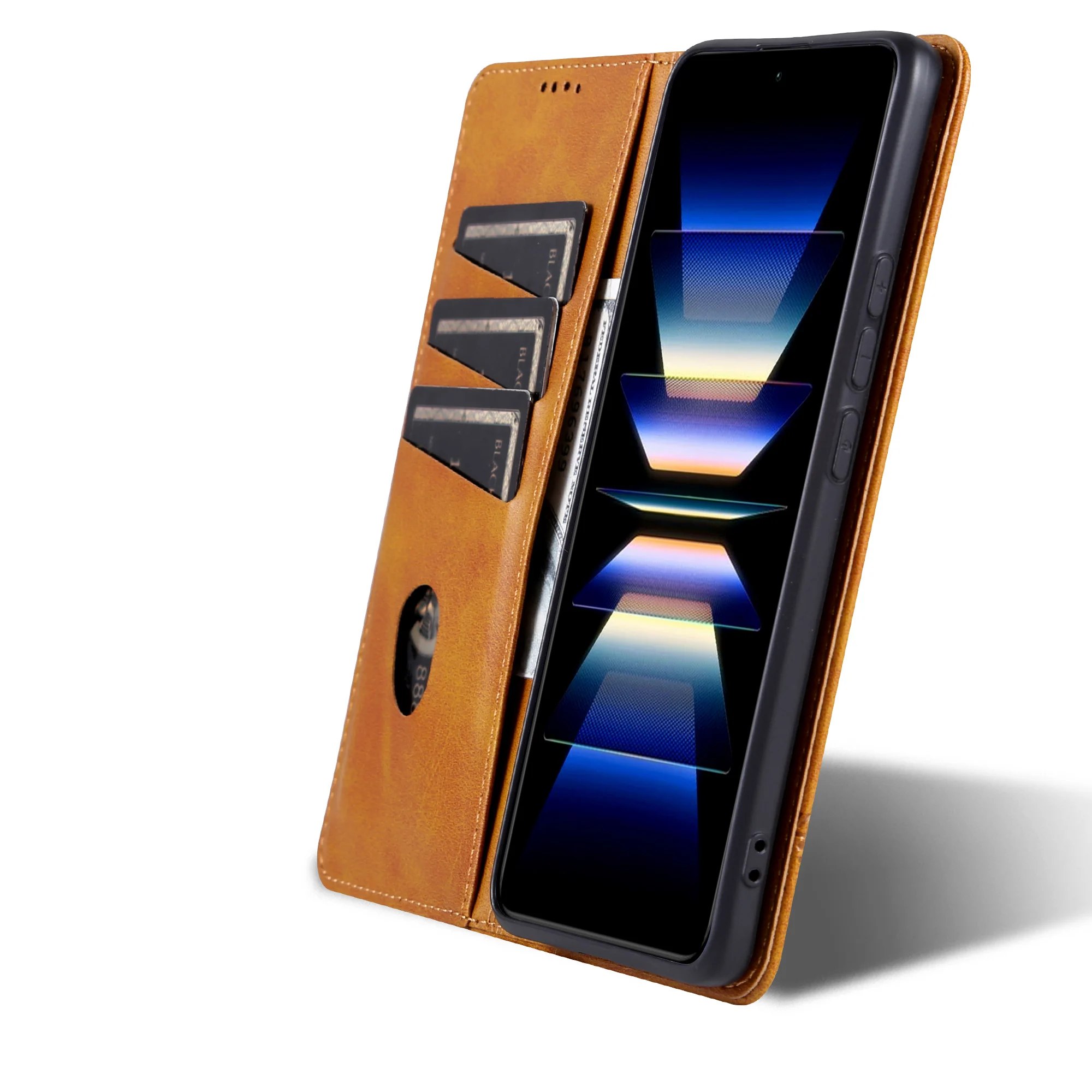 Luxury Magnetic Flip Leather Phone Case For Mi Redmi Note 15 14 13 12 Pro Plus 15C 14C 13C 12C Cards Solt Wallet Bag Book Cover - view 4
