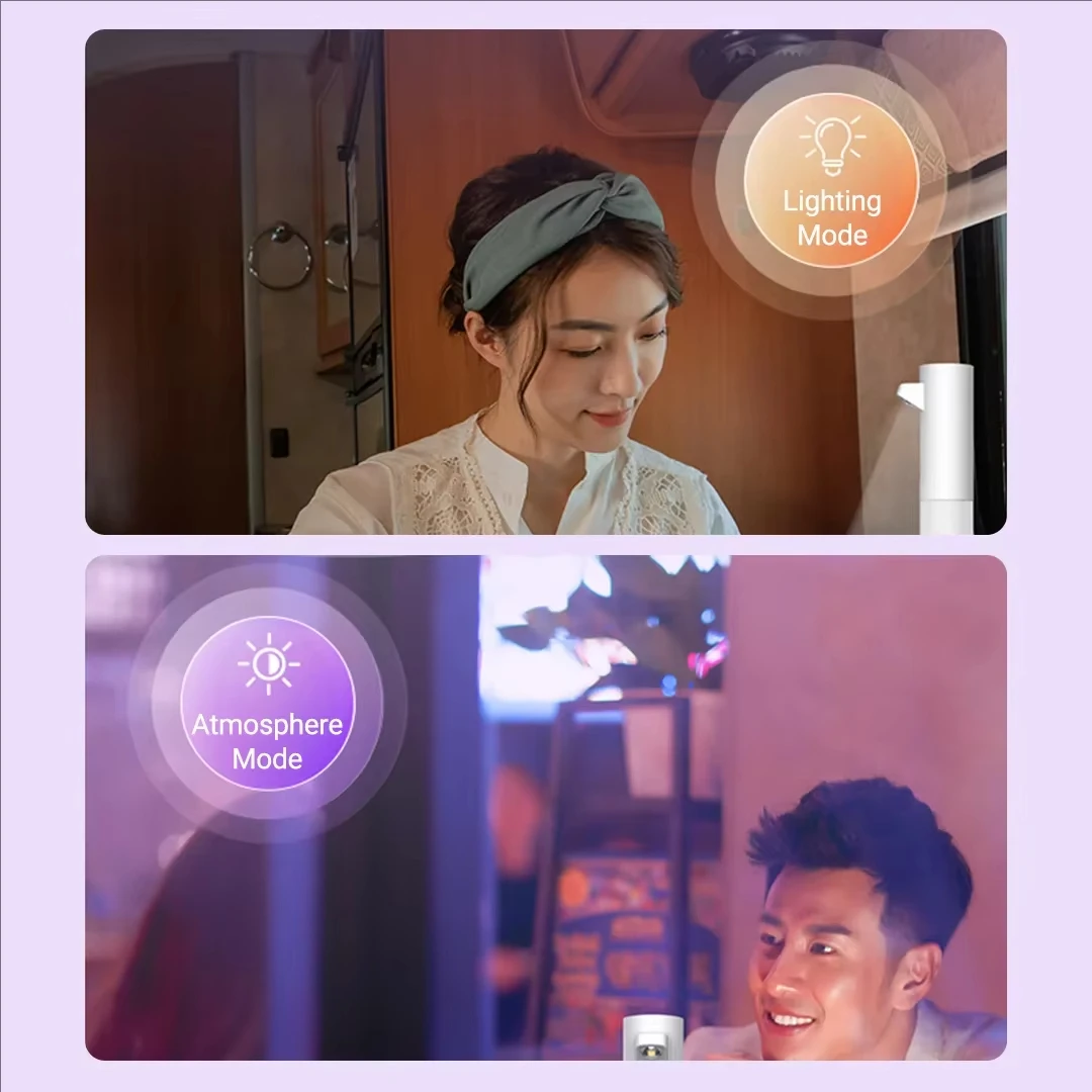 Yeelight Ambient Light Rechargeable RGB Color Book Lamp Bedside Lamp 2 Modes of Lighting And Ambience Stepless Dimming Type-C