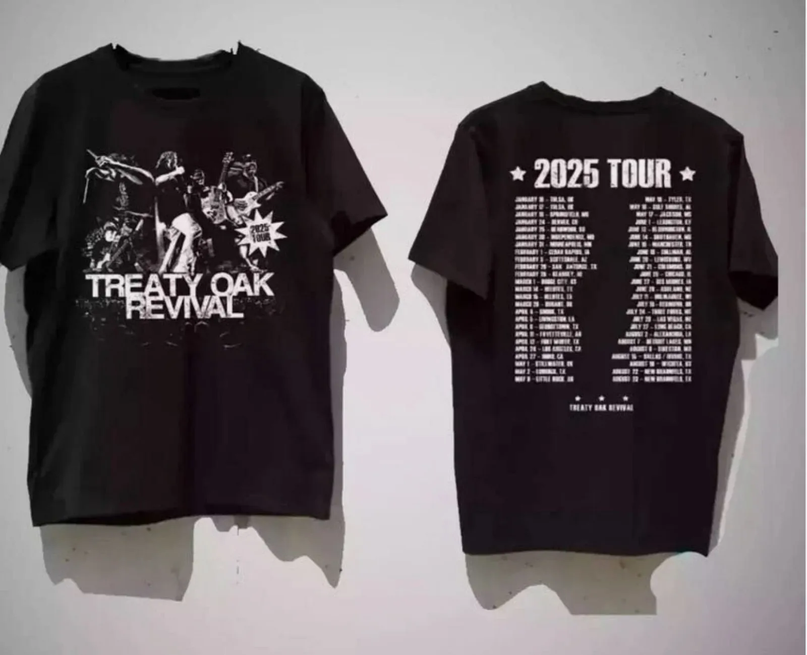 Treaty Oak Revival 2025 Tour Unisex All Size T-Shirt