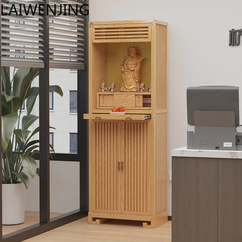 MJY new Chinese casket vertical cabinet household offering table solid wood Buddhist platform Guanyin offering table