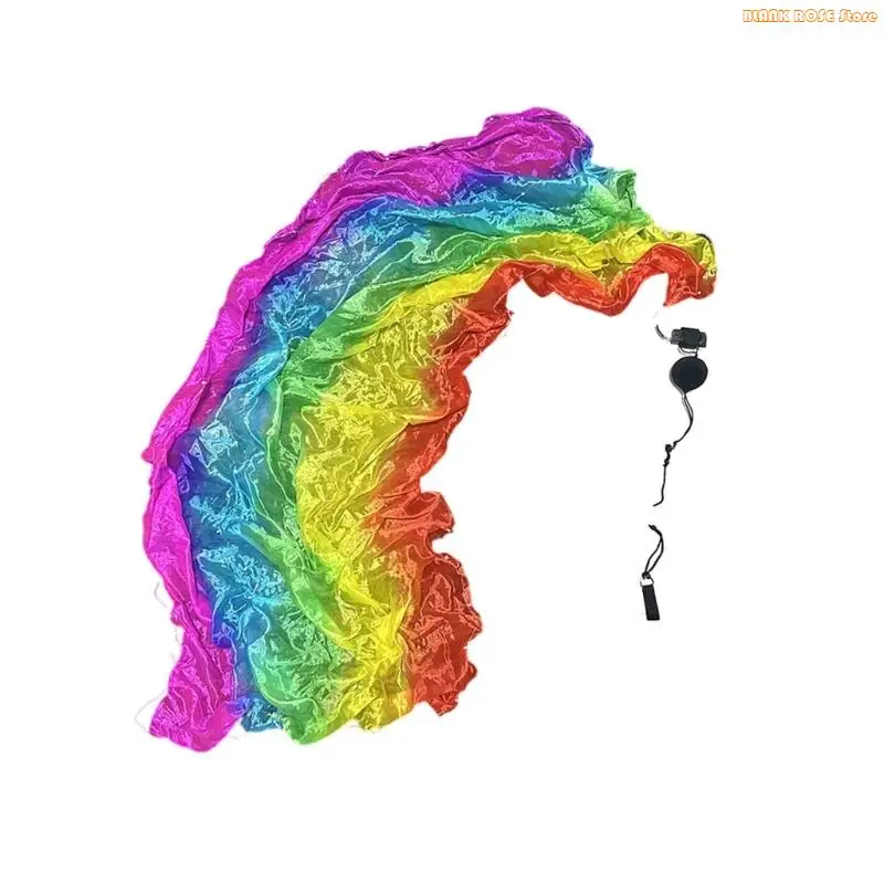 

K1AE Светящийся светодиодный шарф для вечеринок Красочный шар для метания пряжи Аксессуар для выступлений на сцене и спортивных