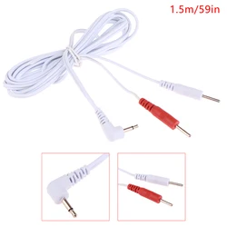 2.5mm Electrotherapy Electrode Lead Wire Electric Shock Wires Cable For Tens Massager Connection Line Massage 1.5m Durable