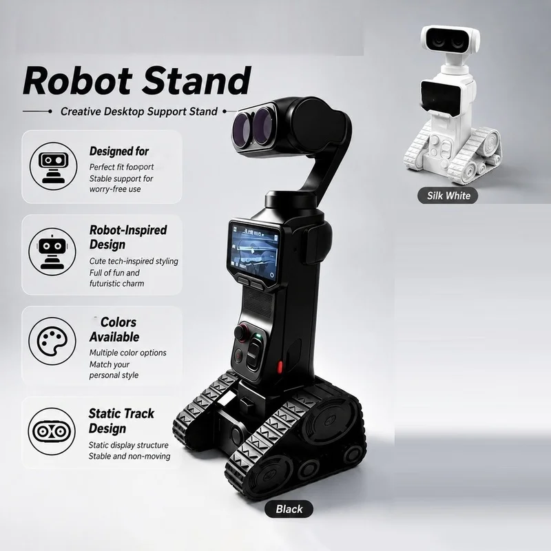 Super Sale Anti-Slip Desktop Fixed Base Stand for Insta360 Luna Ultra Camera Split Support Pedestal Holder Accessories White