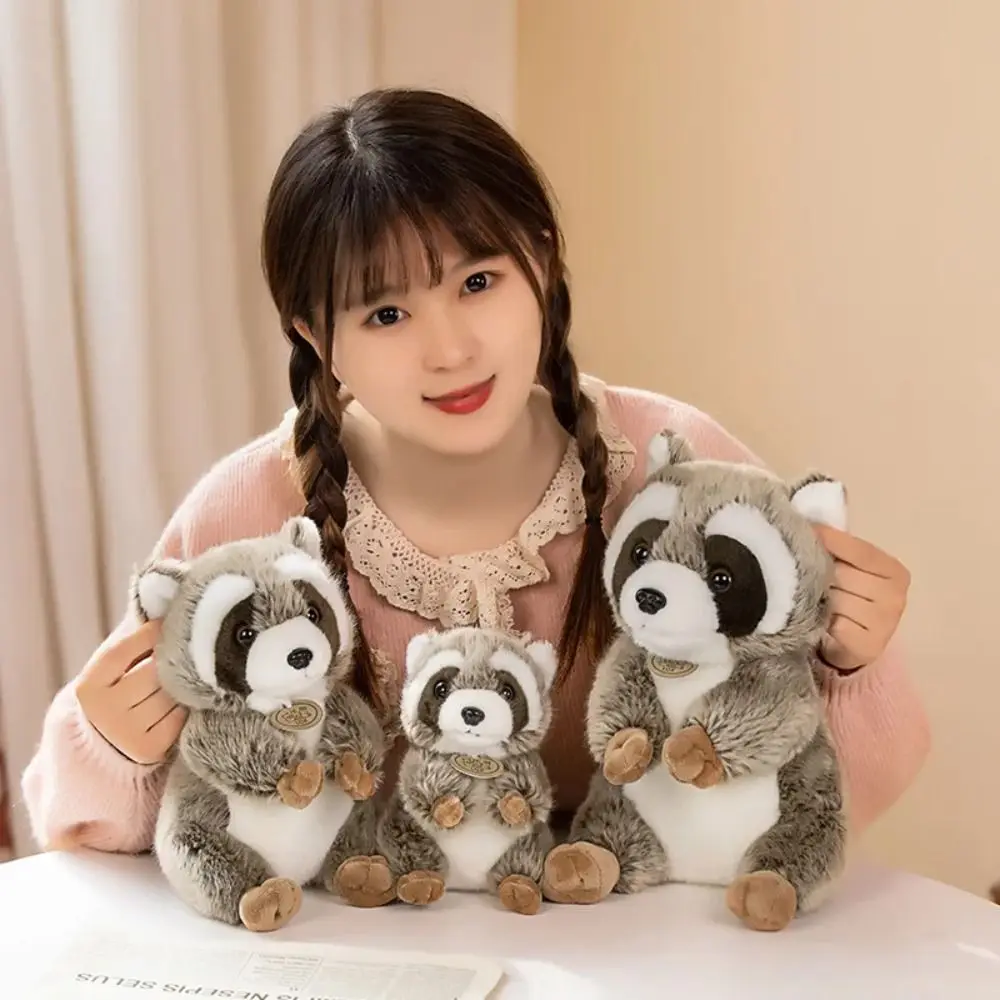 

Animal Plush Simulation Raccoon Plush Toy PP Cotton Little Raccoon Animal Stuffed Dolls Lifelike Cartoon Birthday Gift