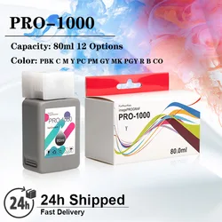 80ML/PC Pro 1000 Ink Cartridge For Canon imagePROGRAF PRO-1000 Printer Compatible Ink Cartridges With Chip Full Pigment Ink