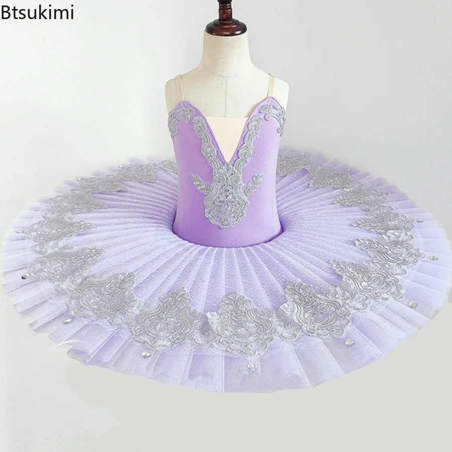 Princess Performance Fairy Tutu Kids Clothes Ballet Leotards for Girls Dress Stage Costumes Dance Wear Summer Children Clothing