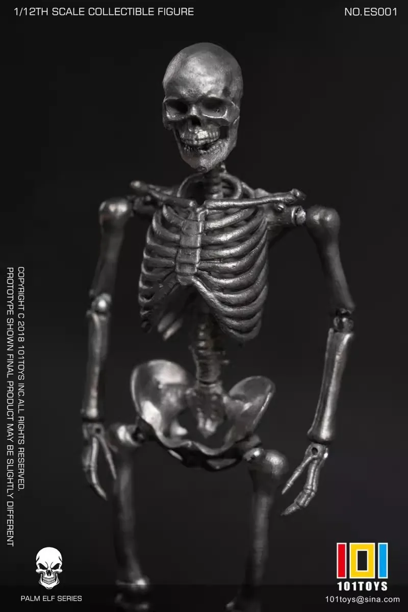 101TOYS ES001 1/12 Soldier Skull Body Silver Edition 6'' Action Figure Model Toy In Stock