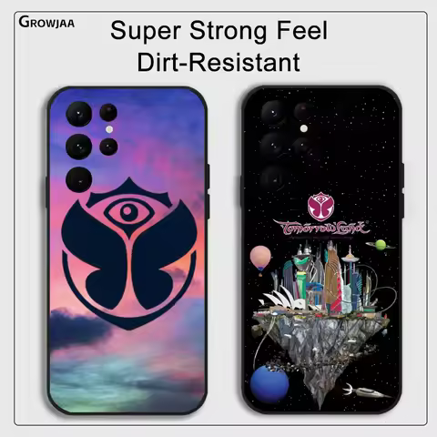 Music Festival T-TomorrowlandS Phone Case For Samsung Galaxy S25 S24 S22 S23 Ultra S21 S20 Plus 5G Protective Silicone Funda