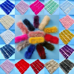 Imitation Mink Pom Pom Bow Shoes Caps Sewing Fur Patches DIY Hair Accessories Materials Craft Accessories