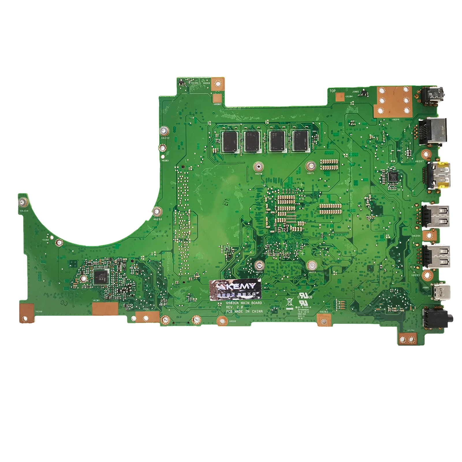 Q503UA i5-6200U CPU 4GB RAM Mainboard For ASUS N543UA N543U N543 N543UA Q503U Laotop Mainboard Test OK