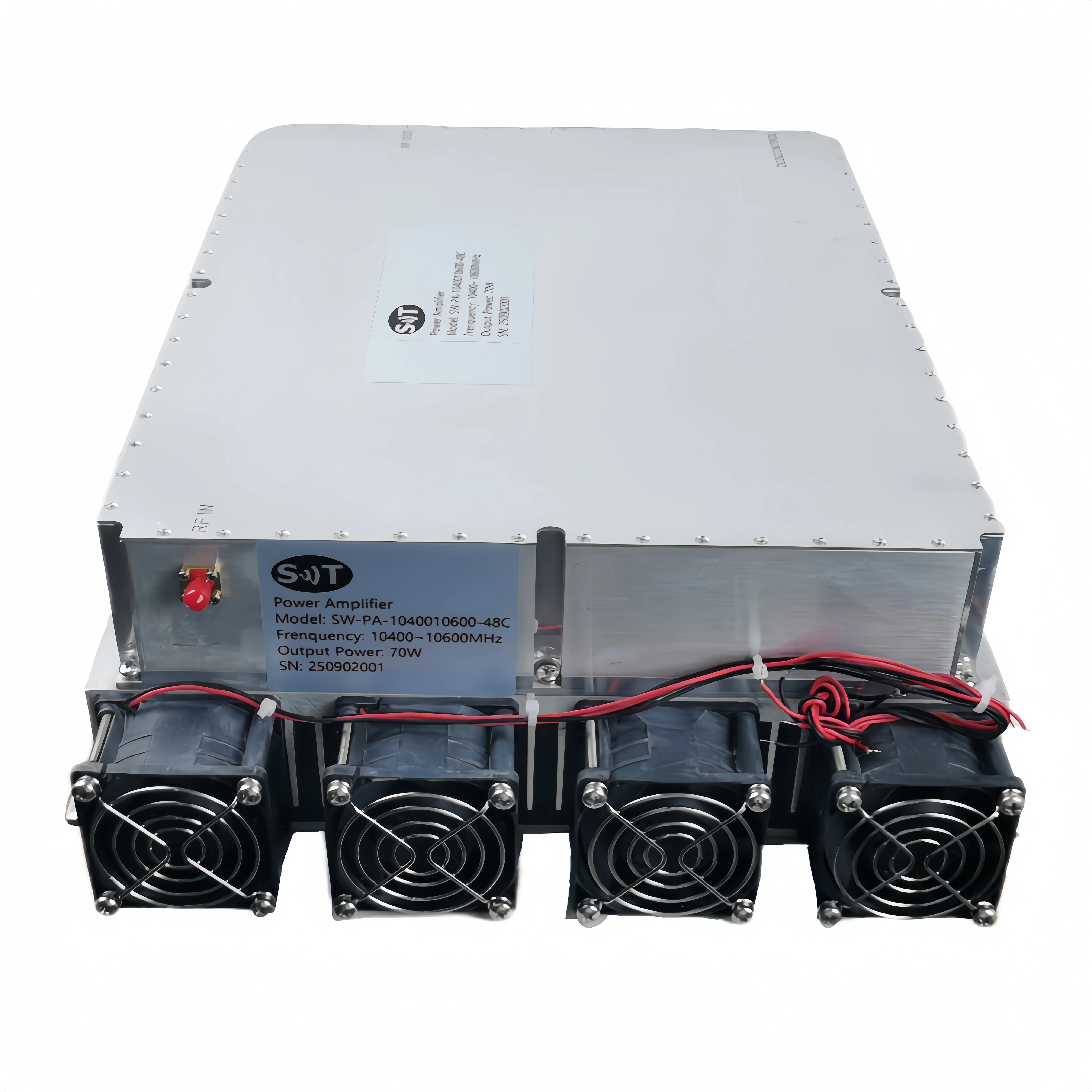 SWT SW-PA-1040010600-48C Ultra Wideband 70W 49dB Gain 10400~10600MHz X-Band Power Amplifier for Radar Satellite Communications