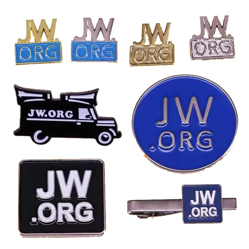 JW ORG Cartoon Metal Brooch Cartoon Metal Brooch Collecting Creativity Anime Enamel Pins New Year Gift