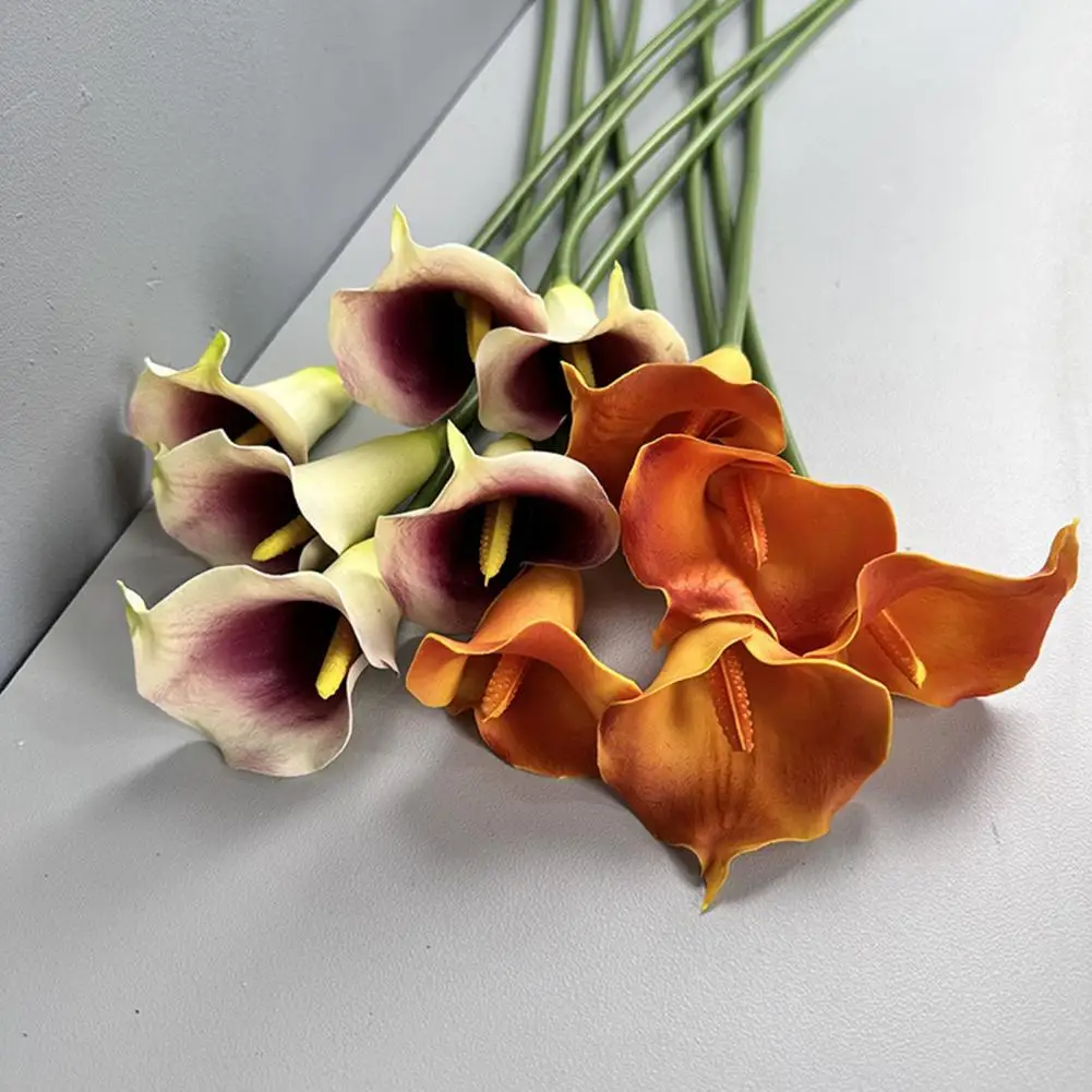 

Artificial Callalily,High Quality Real Touch Realistic Fake Flower Stem,Wedding Bride Shower Blessing Gift Home Decoration