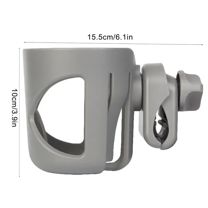 Wheelchair Cup Holder Drink Cup Holder Organizers 360 Degrees Rotation Bottle Mount Stroller Accessories For Bike Mobility