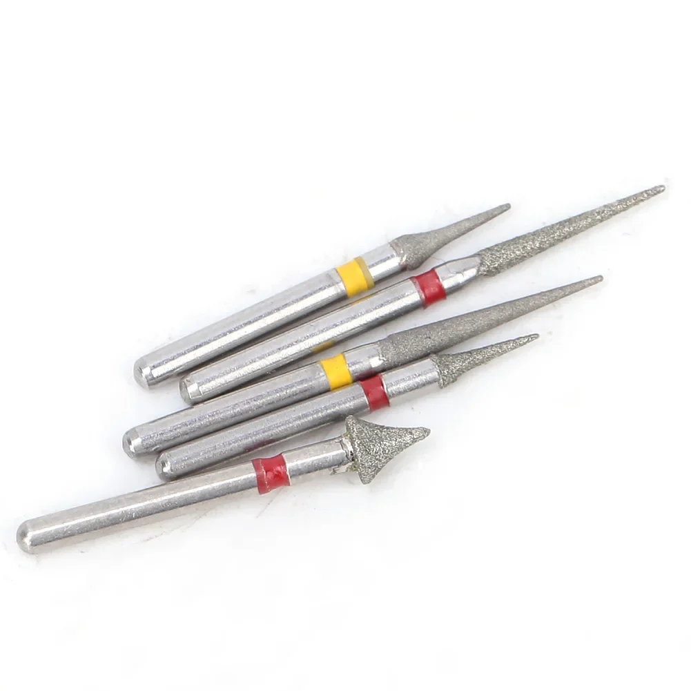 5 Pcs Dental High Speed Diamond Bur Orthodontic Interproximal Enamel Set Dentist Tool Lab Dental Material Emery Powder Drill Bit