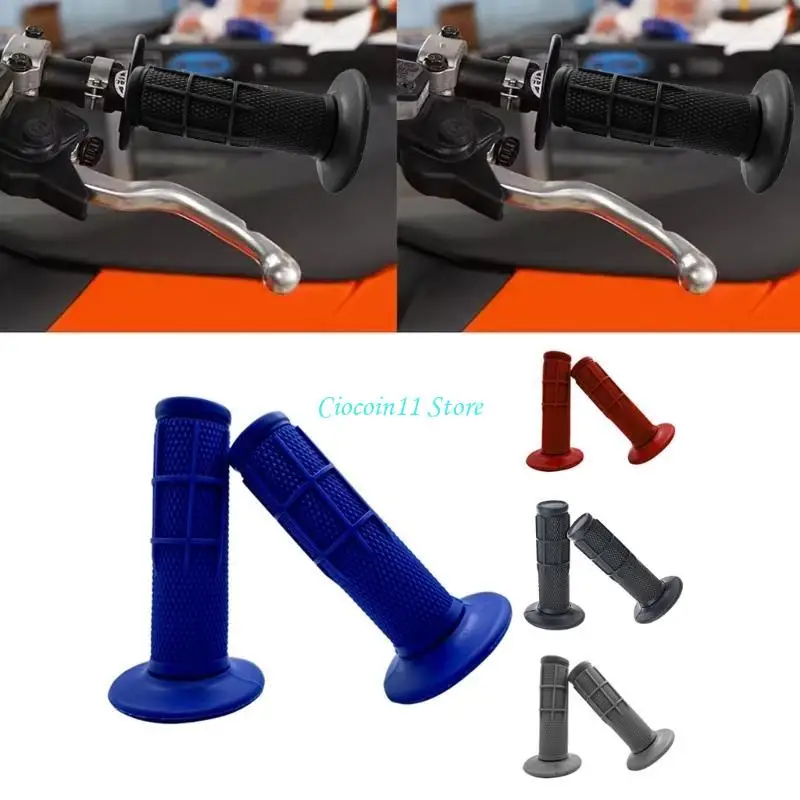 Y1UB 1 Pair Motocross Throttle Bar Grips Handle Grips Replacement Rubber Handlebar Grips Universal Motorbike Handle Bar Grips