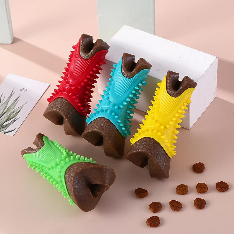 Tetola pet toy dog dental cleaning and chewing stick, durable and chew-resistant, simulated bone chewing toy