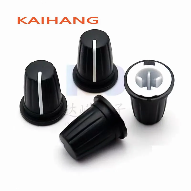 5PCS Soft rubber Cap mixing consoles knob cap potentiometer knob diameter 16.5MM height 19MM D Shaped 90°/180°  Inner Hole 6mm