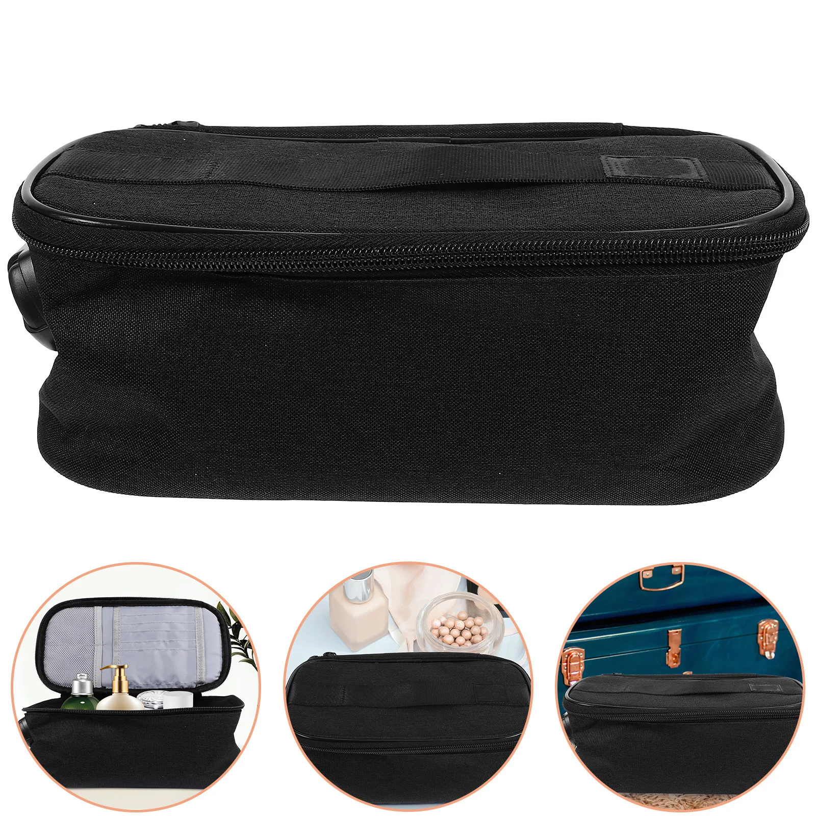 

Travel Bag Multi-Compartment Portable Toiletry Storage Pouch For Women Trip Use Large Capacity Lockable Makeup