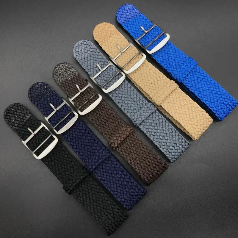 14-22mm Nylon Watchband Canvas Fabric Woven Bracelet for Perlon Watch Band Strap One Piece Wristband 14mm 16mm 18mm 20mm 22mm