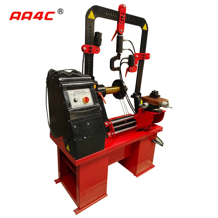 AA4C  Rim Repair Machine Rim Straightening Machine with 3 Jacks Full Teeth  Alloy Wheel Straightening Machine  AA-RSM595-F3